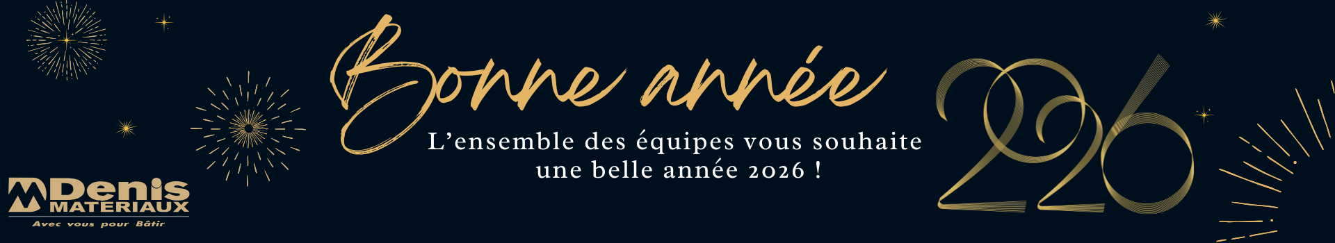 Bandeau voeux nouvel an 2026