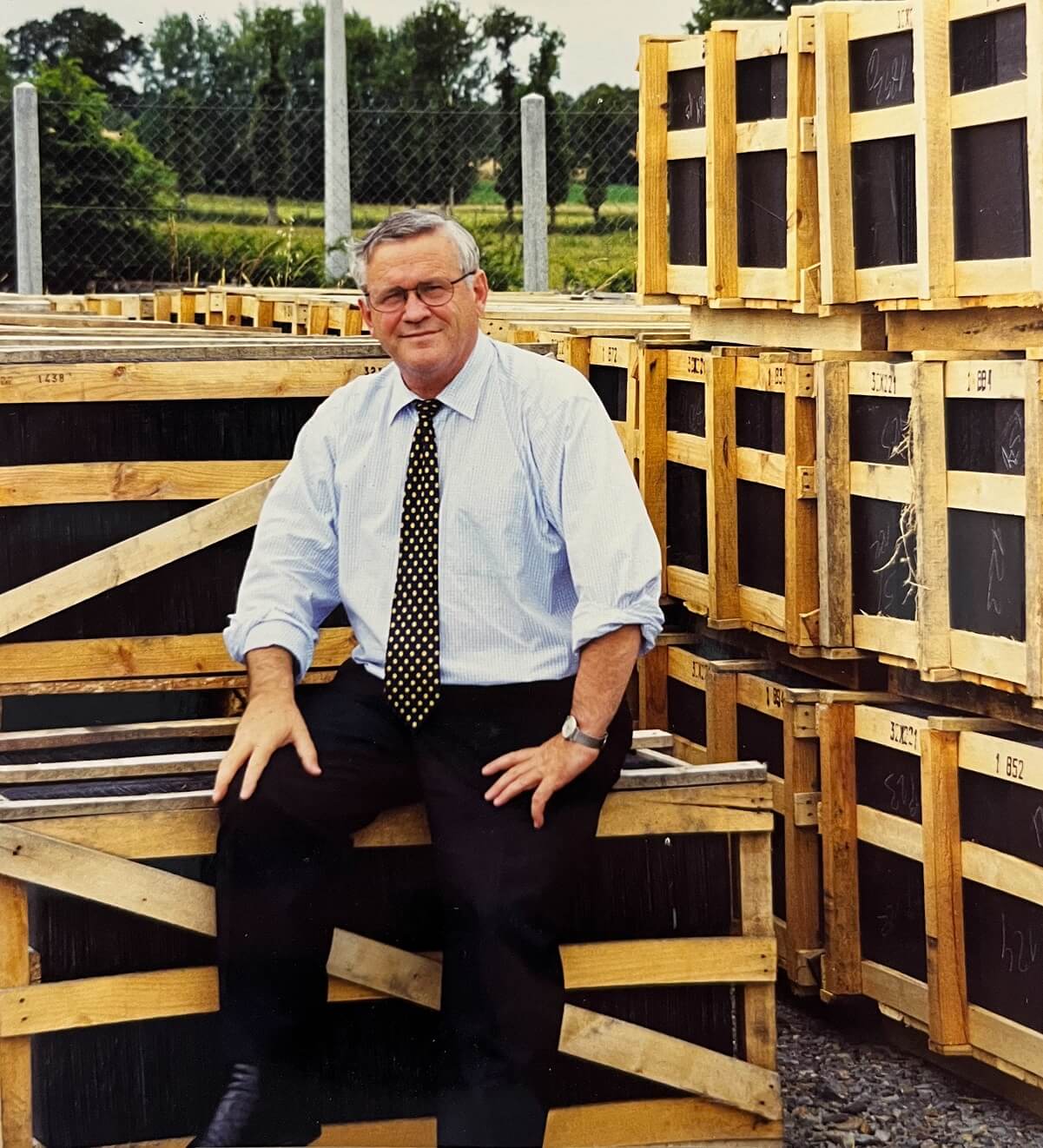 Désiré Denis, créateur de la société Denis Matériaux en 1979 à Guichen, Bretagne