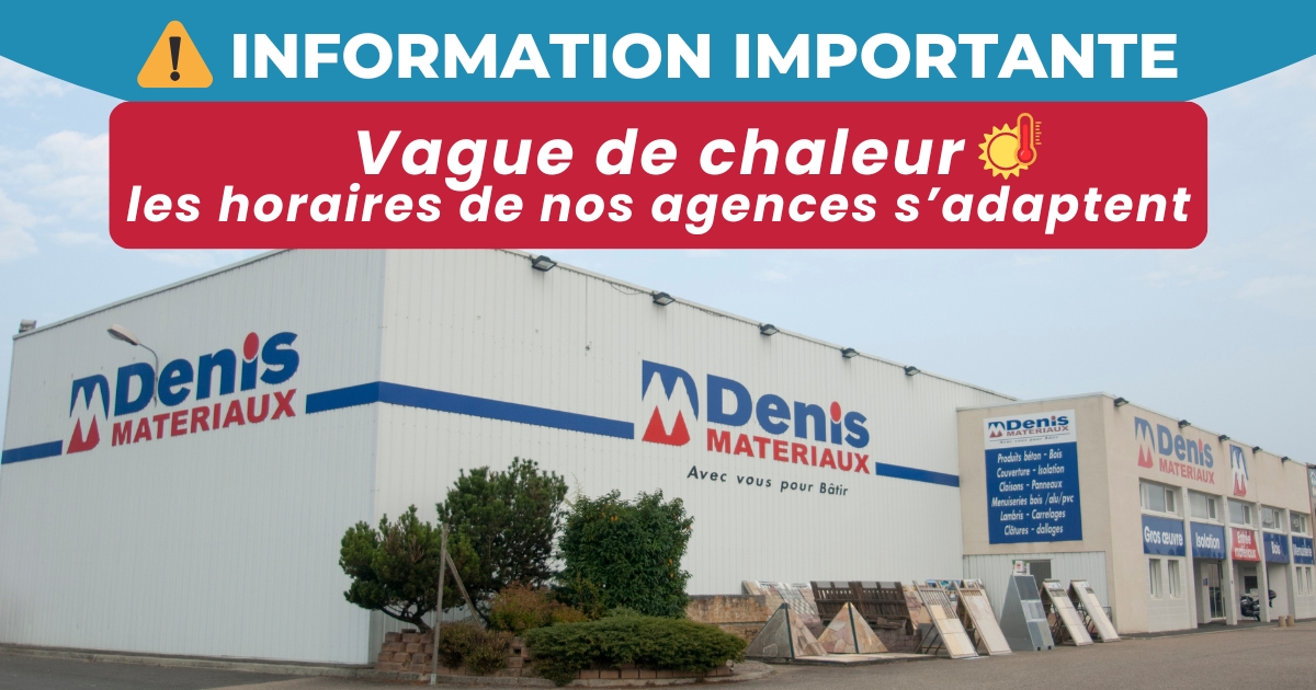 Vague de chaleur : les horaires de nos agences s'adaptent