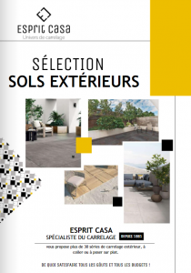 Esprit Casa - couverture catalogue sélection carrelage extérieur